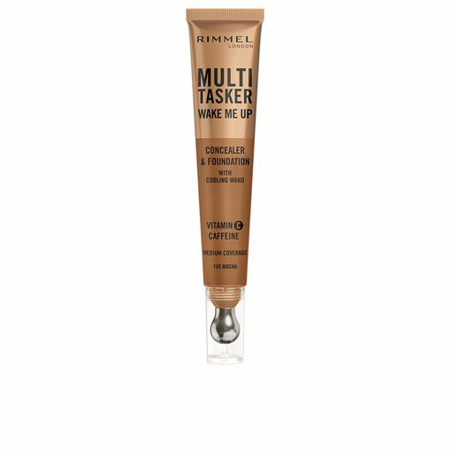 RIMMEL LONDON MULTITASKER WAKE ME UP concealer and foundation #Mocha 20 ml