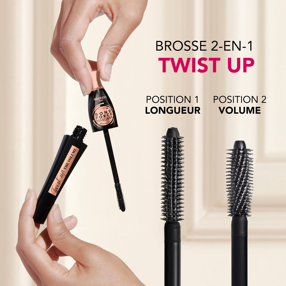 BOURJOIS TWIST UP THE VOLUME bond force mascara #Black 8 ml