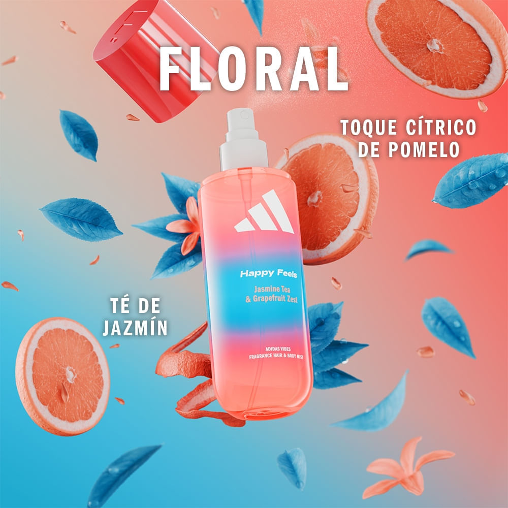 ADIDAS VIBES HAPPY FEELS fragance hair & body mist 236 ml