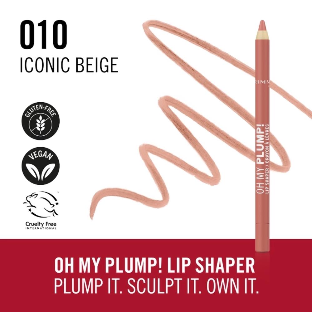 RIMMEL LONDON OH MY PLUMP! perfilador de labios #010-Iconic Beige 1,2 gr