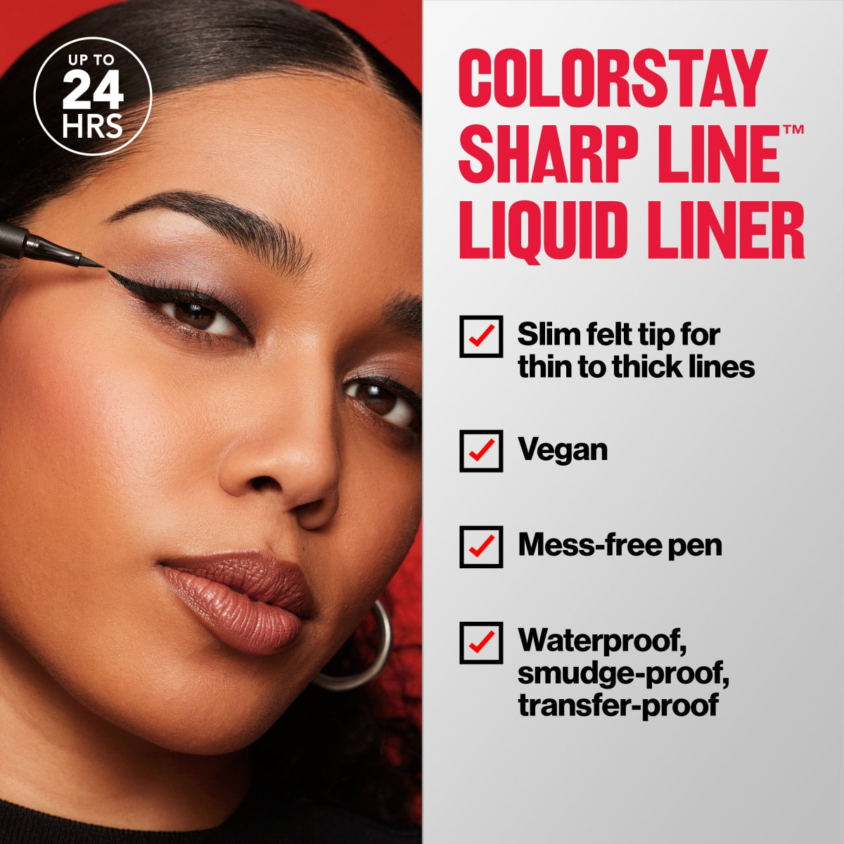 REVLON MASS MARKET COLORSTAY SHARP LINE eye liner waterproof #black 1.2 ml