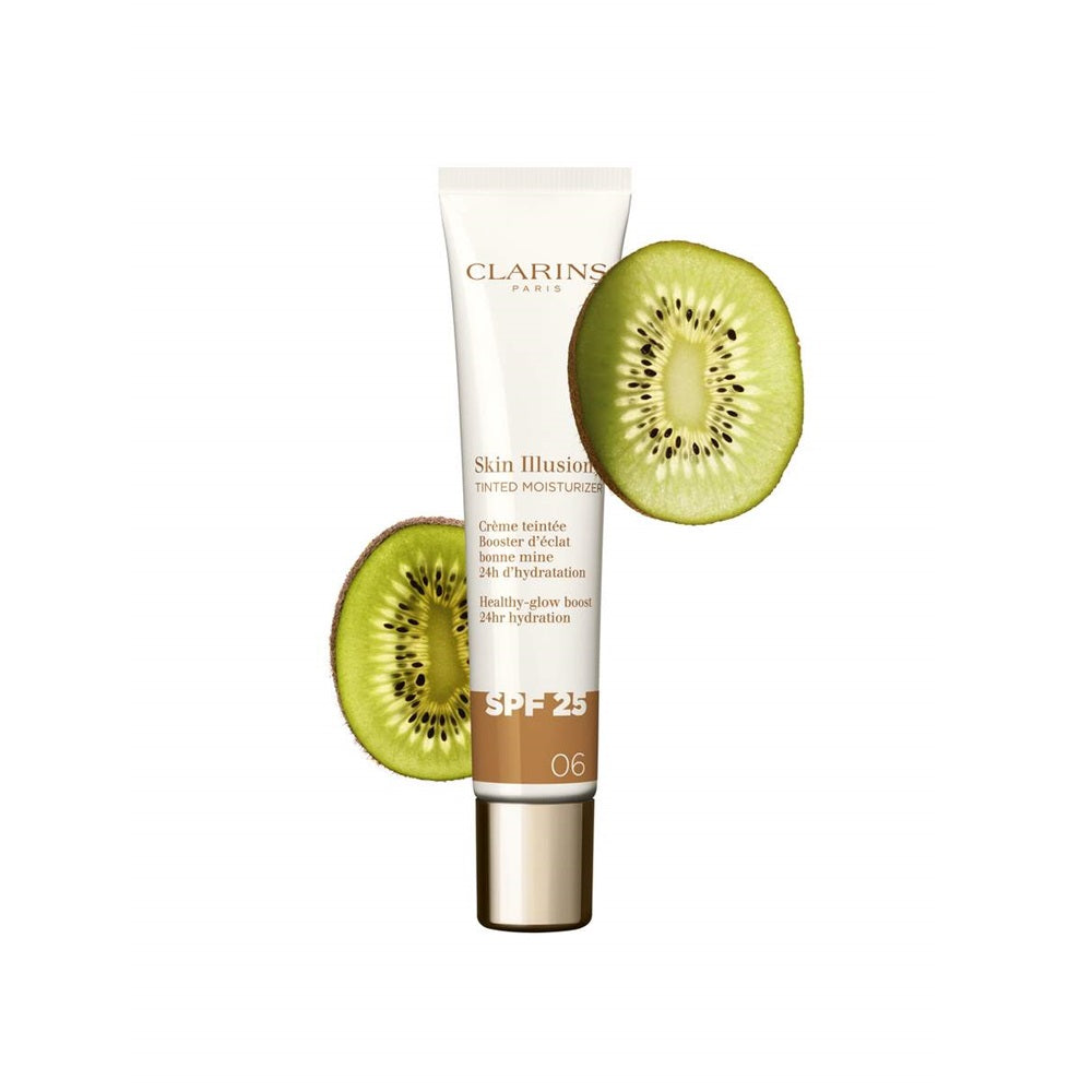 CLARINS SKIN ILLUSION TINTED MOISTURIZER anti-aging tinted glow treatment SPF 25 #06 40 ml