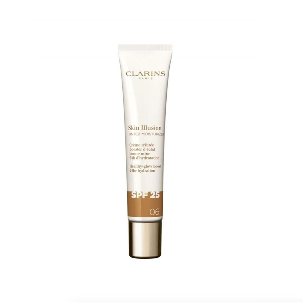 CLARINS SKIN ILLUSION TINTED MOISTURIZER anti-aging tinted glow treatment SPF 25 #06 40 ml