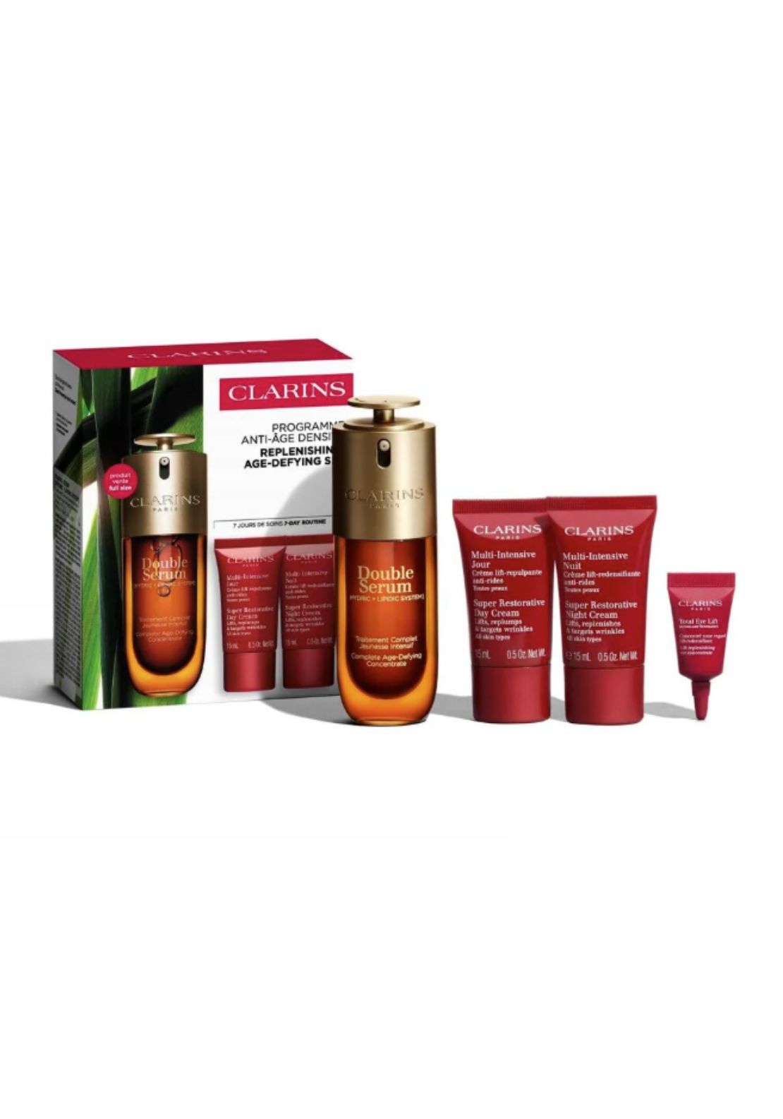 CLARINS DOUBLE SERUM SET OF 4 pcs