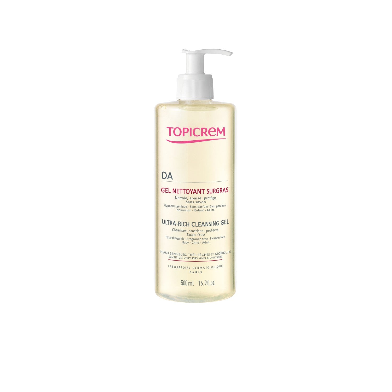TOPICREM DA PROTECT cleansing gel 500 ml