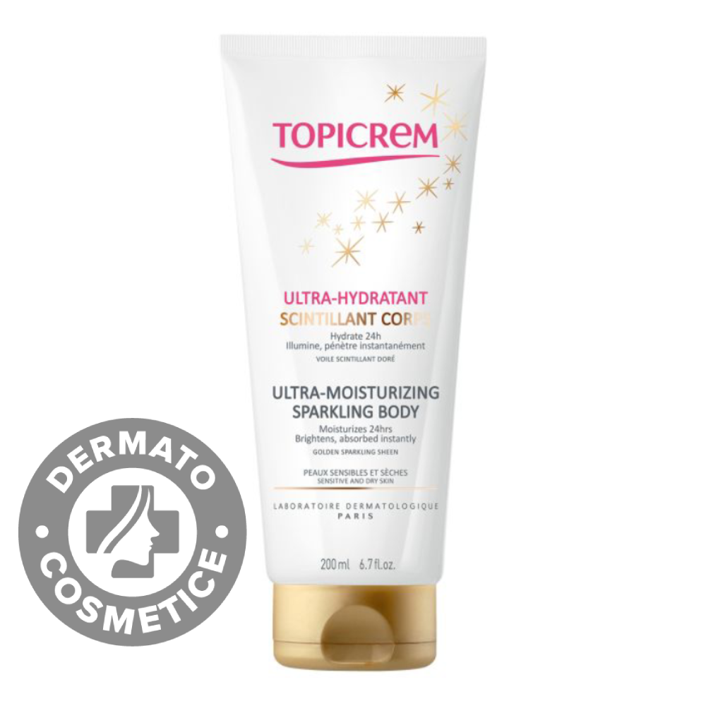 TOPICREM UH ultra moisturizing body milk for golden glow skin 200 ml