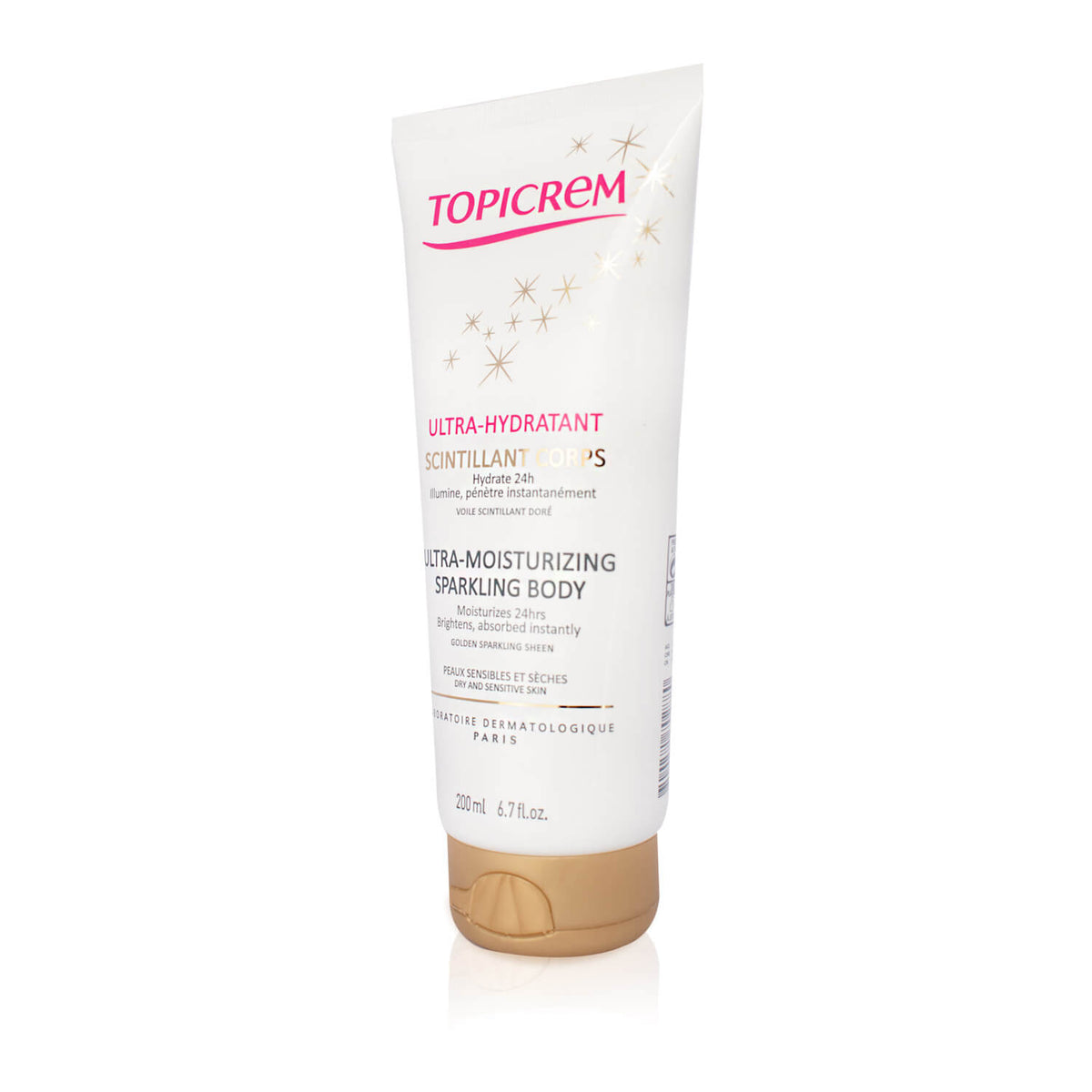TOPICREM UH ultra moisturizing body milk for golden glow skin 200 ml