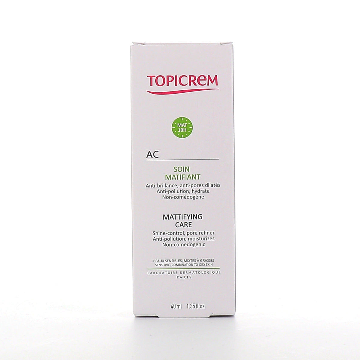 TOPICREM AC CONTROL mattifying care gel cream 40 ml