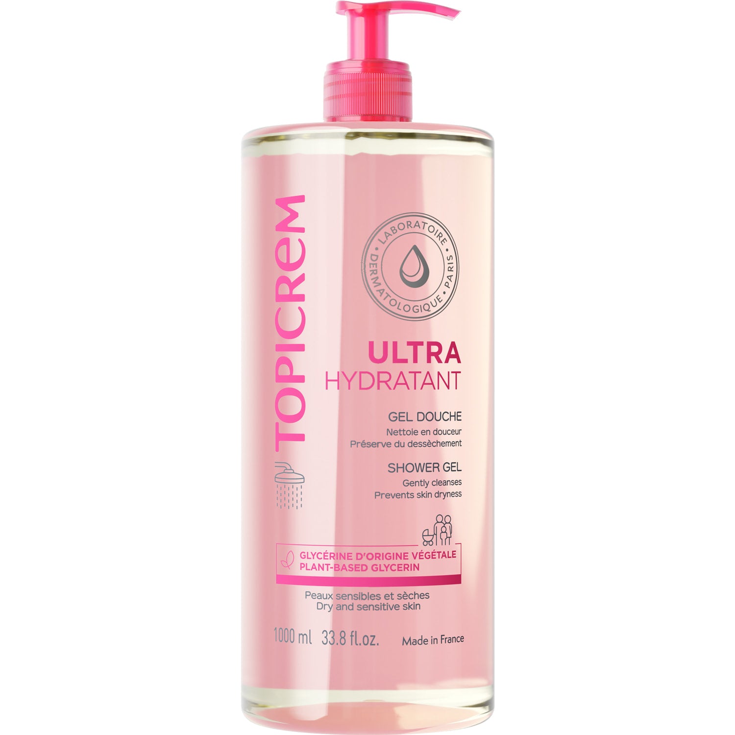 TOPICREM UH mild cleansing gel 1000 ml