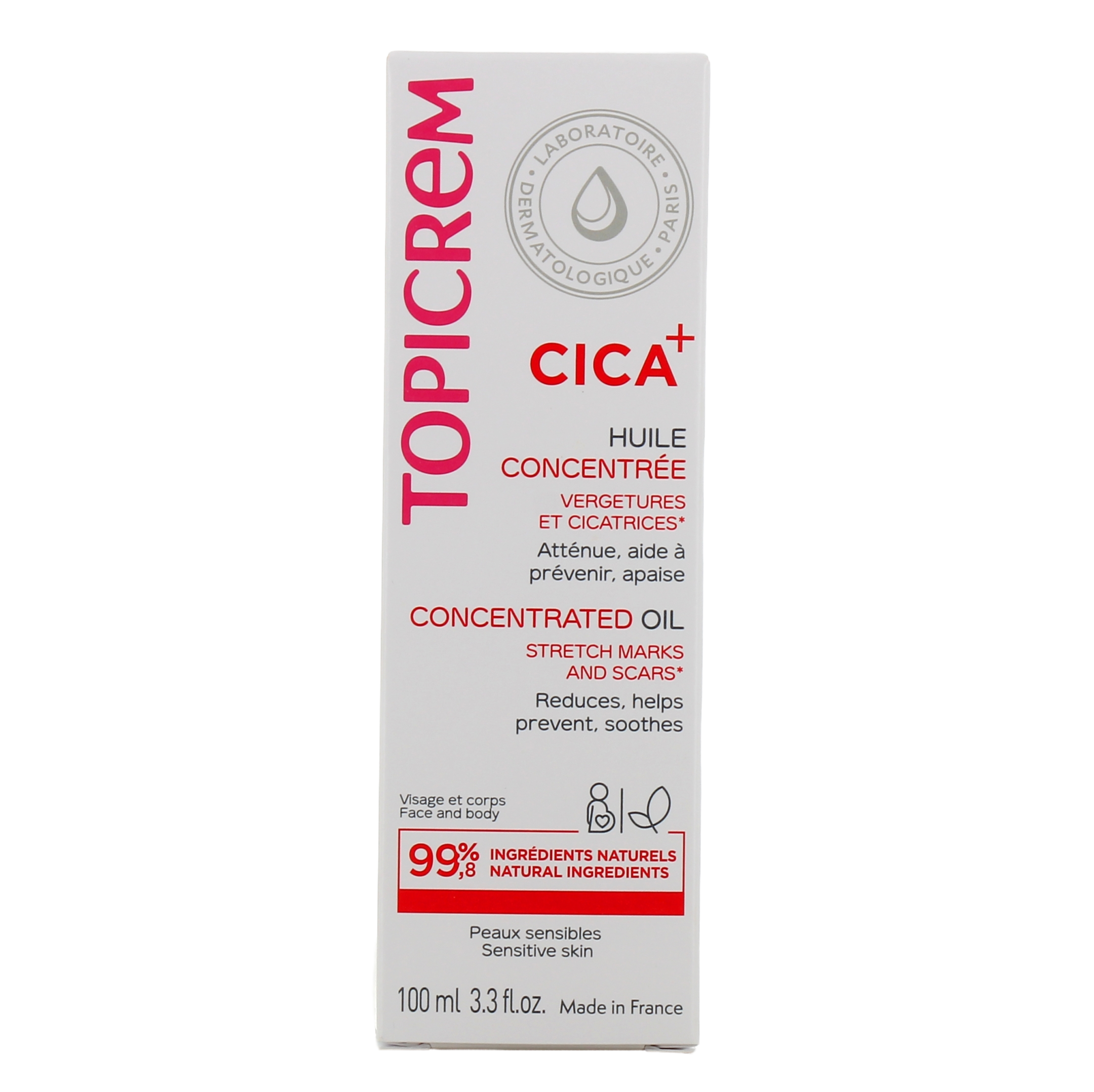 TOPICREM CICA oil scars and stretch marks 100 ml