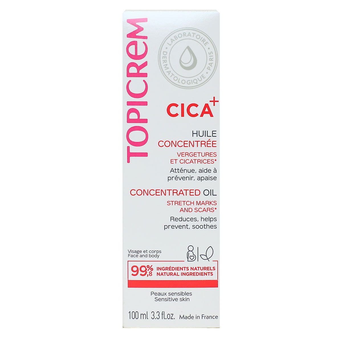TOPICREM CICA oil scars and stretch marks 100 ml