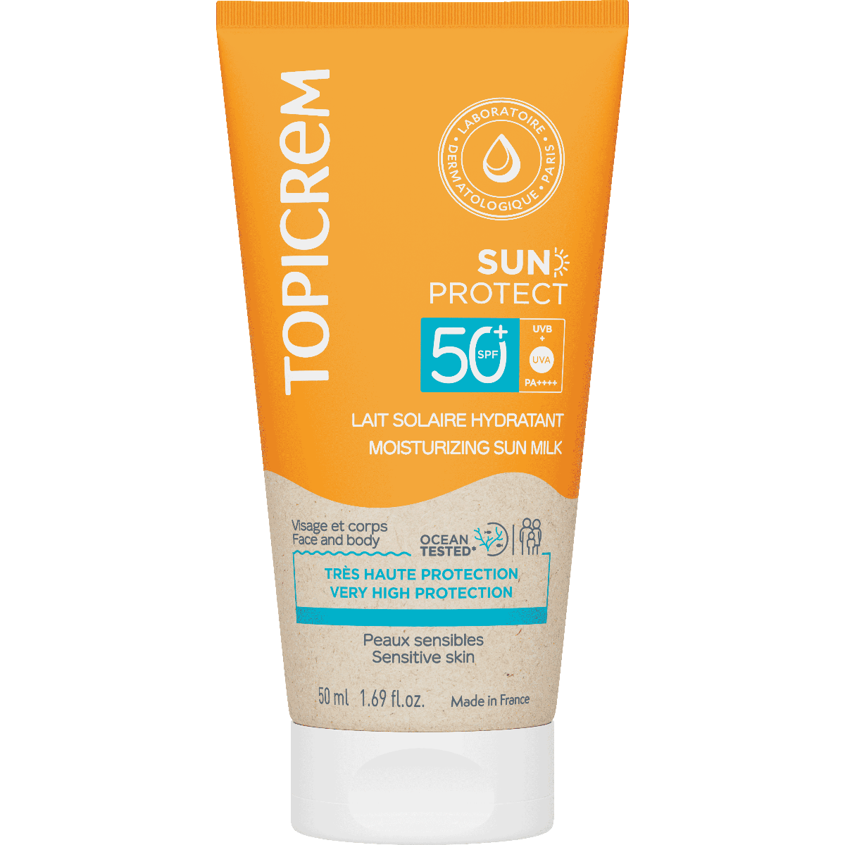 TOPICREM SUN PROTECT moisturizing sun milk SPF50 50 ml