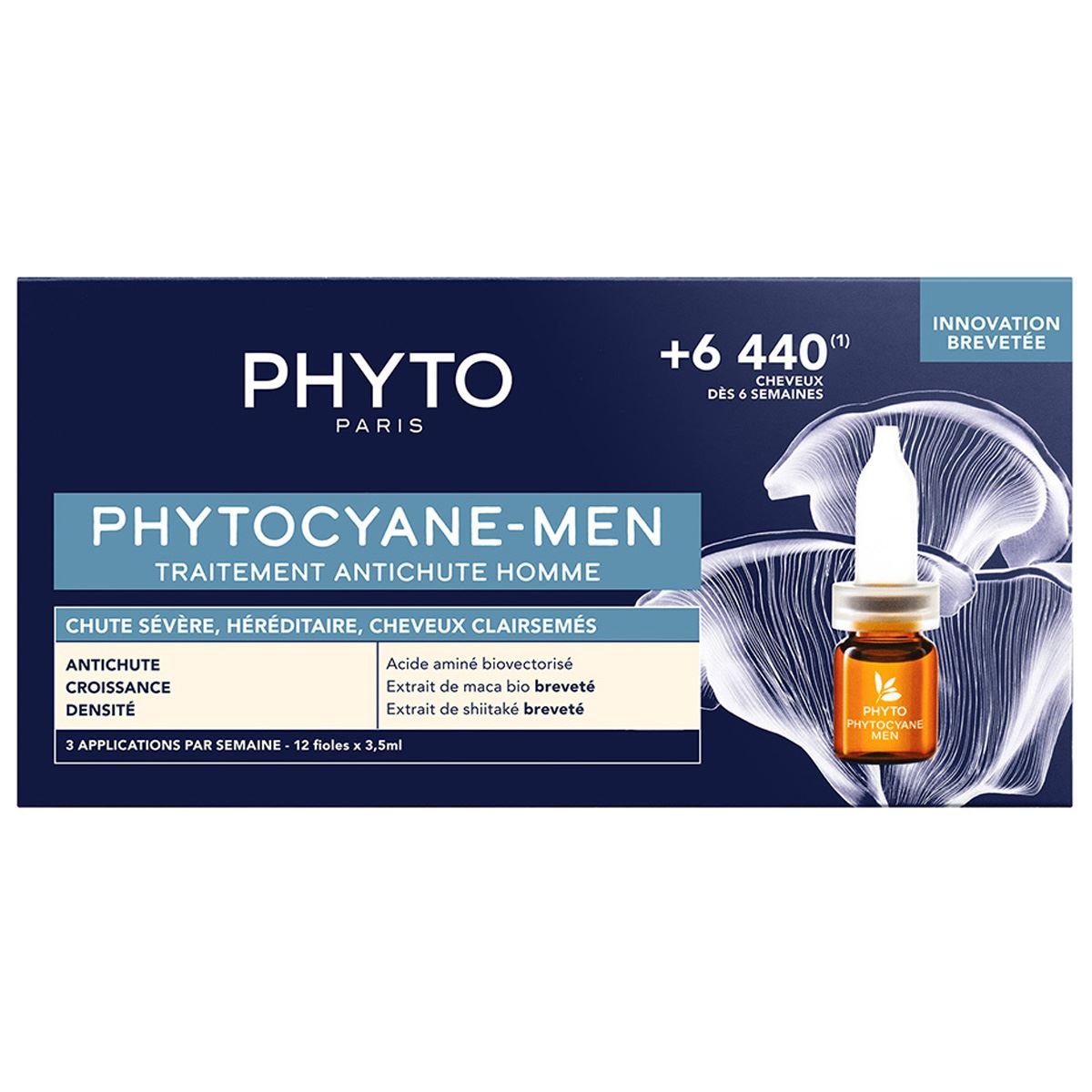 PHYTOCYANE-MEN tratamiento anticaída hombre 12 x 3,5 ml