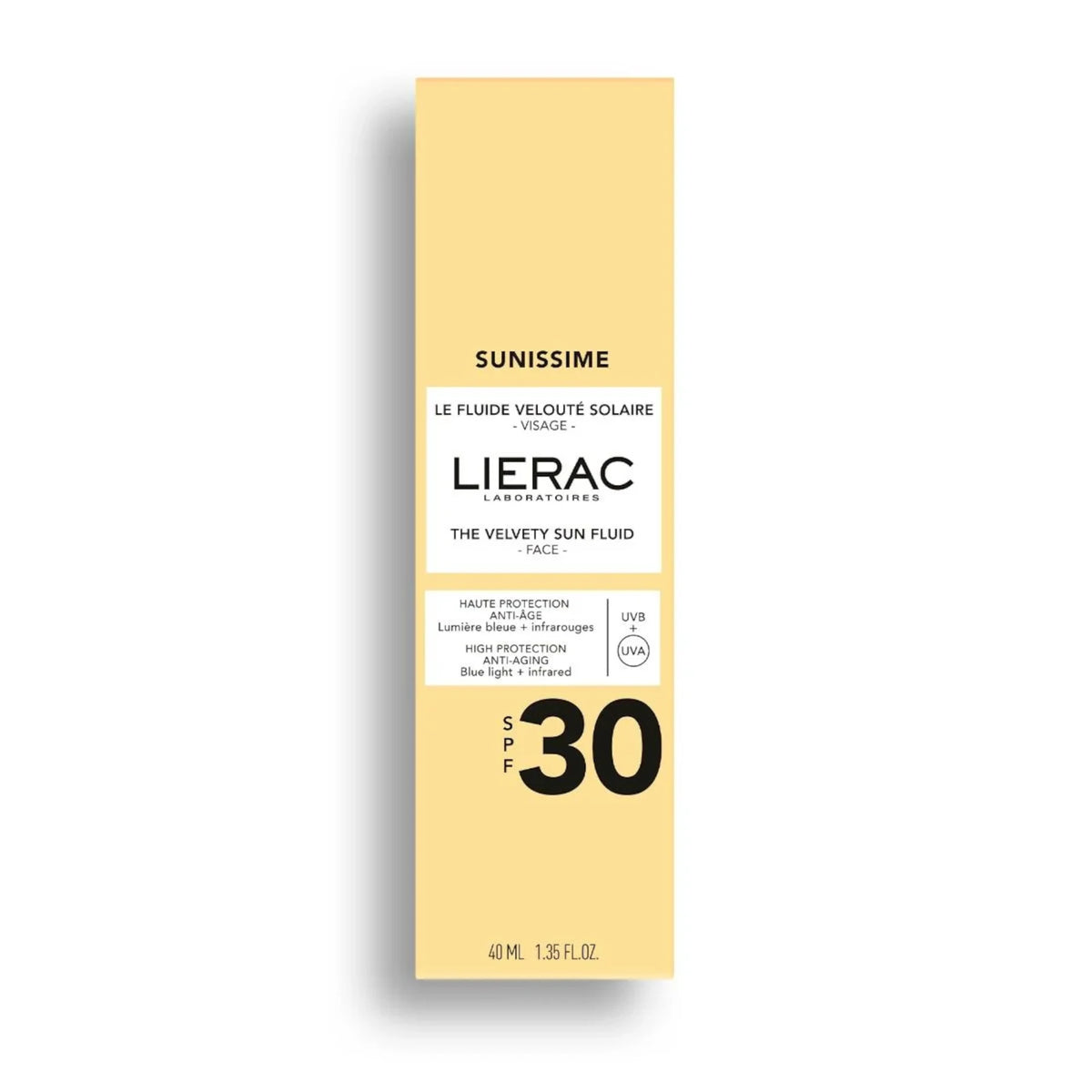 LIERAC SUNISSIME velvety solar fluid SPF30 40 ml