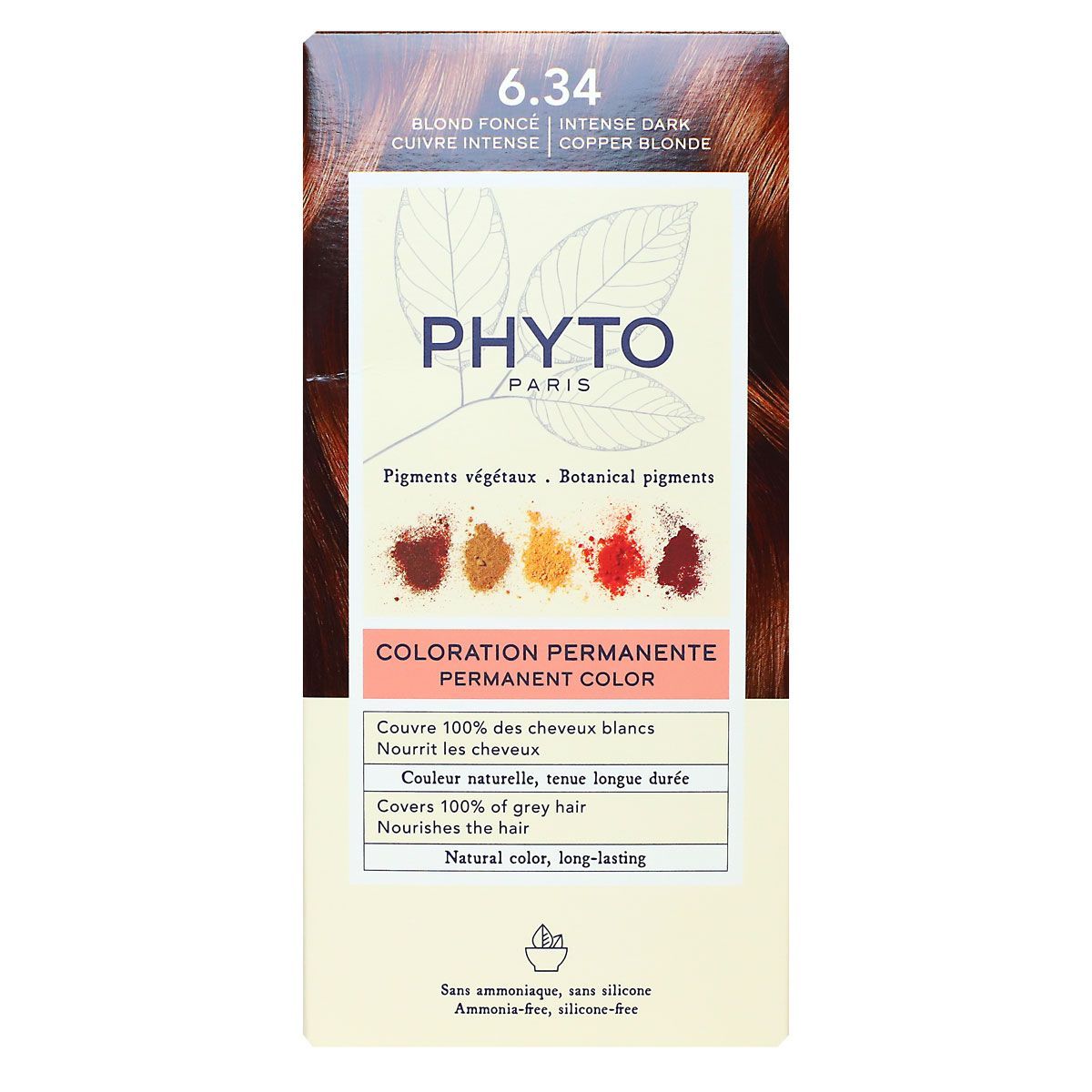 PHYTOCOLOR #6.34 Dark Copper Blonde 4 u
