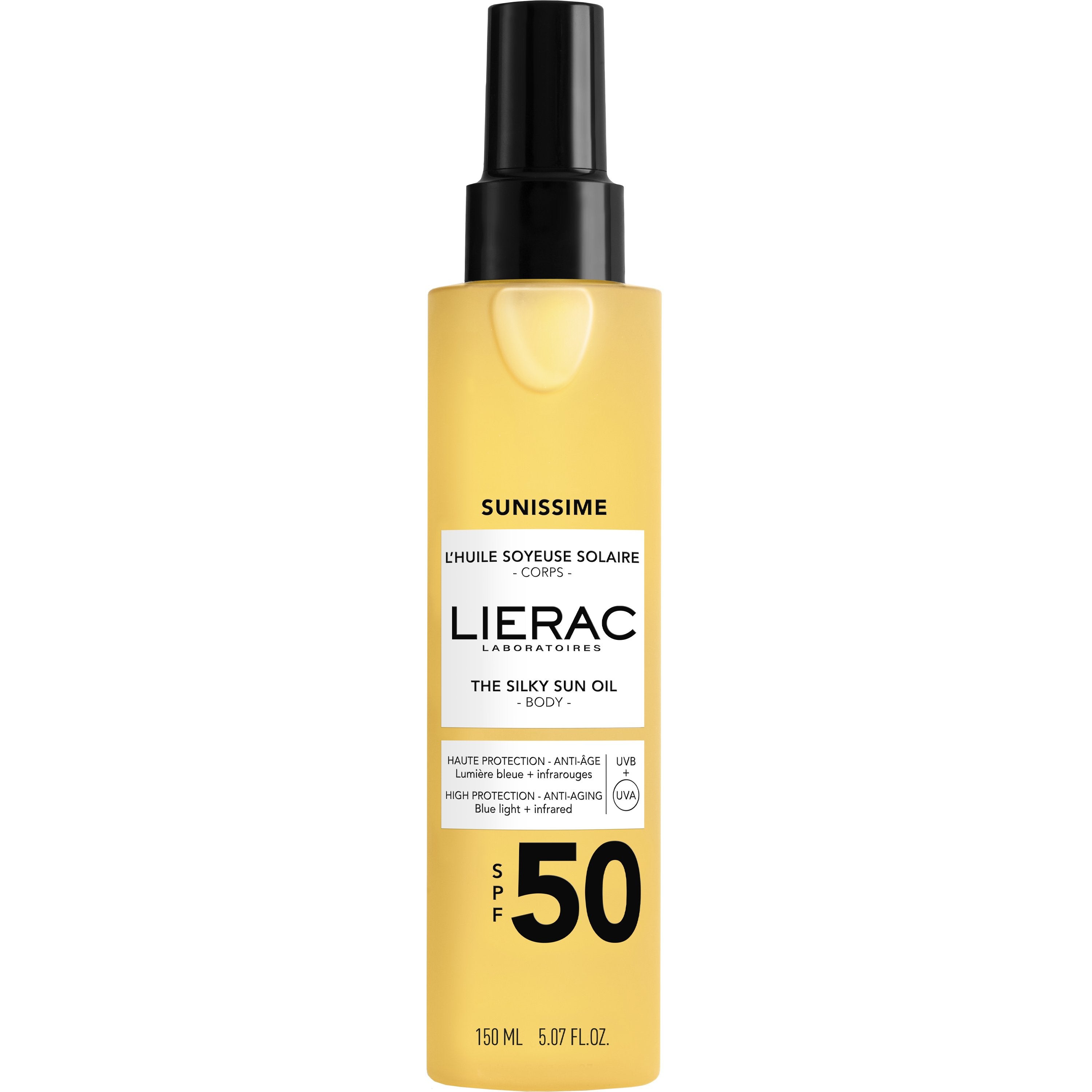 LIERAC SUNISSIME silky sun oil SPF50 150 ml