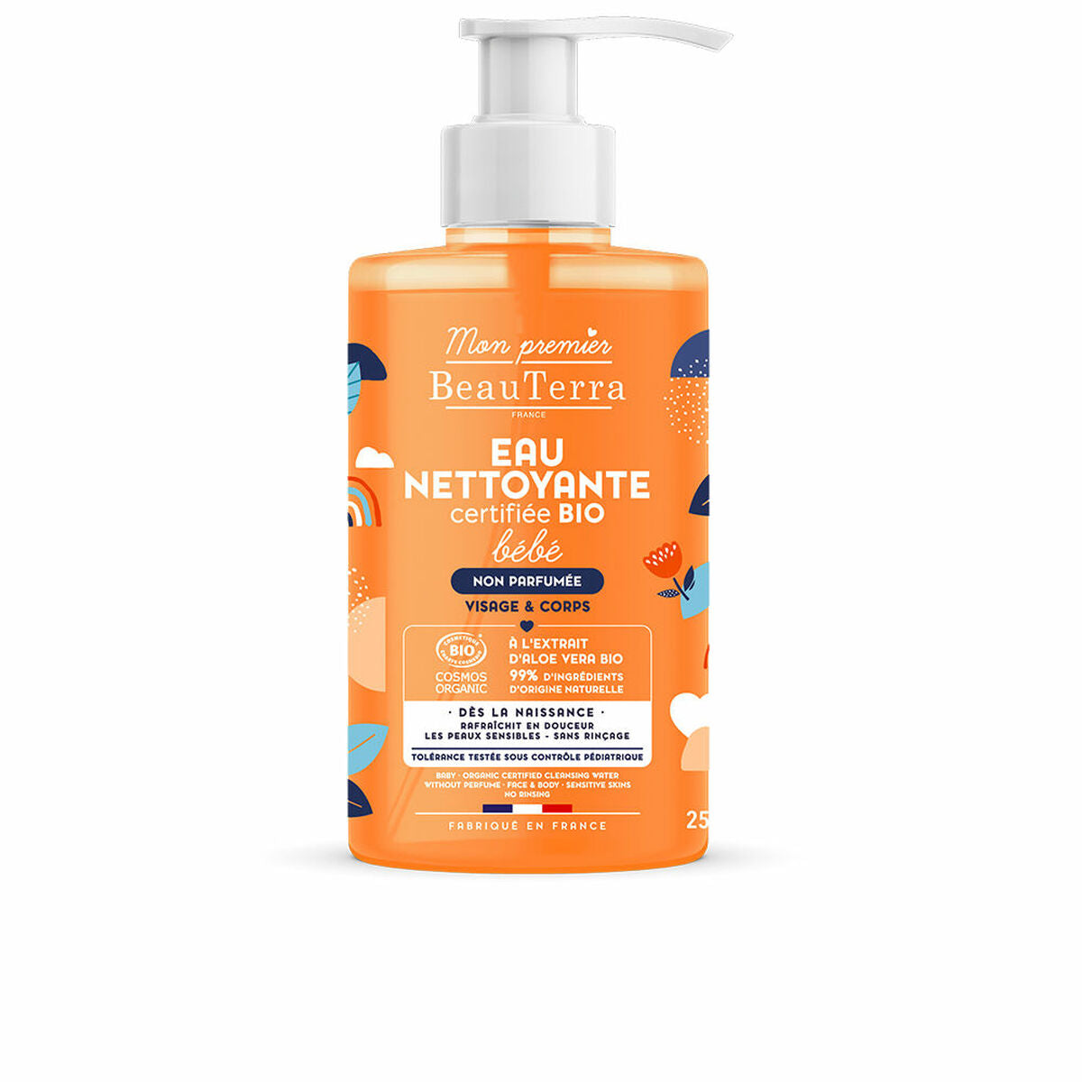 BEAUTERRA BIO BABÉ unscented cleansing water 750 ml