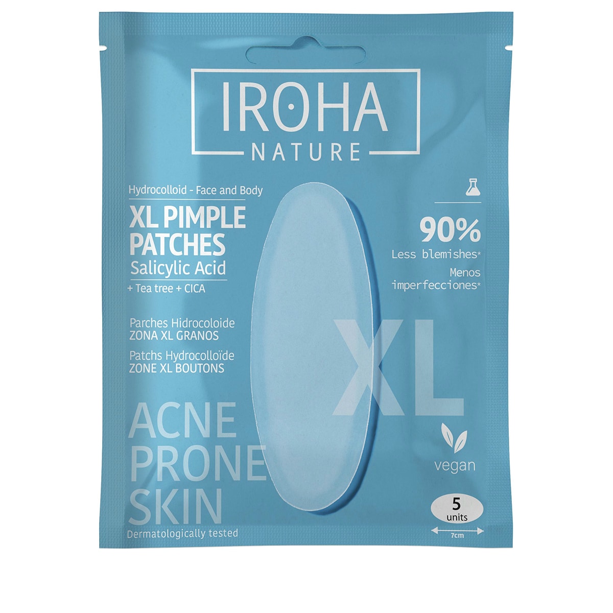IROHA ACNE PRONE SKIN hydrocolloid patches XL 5 units