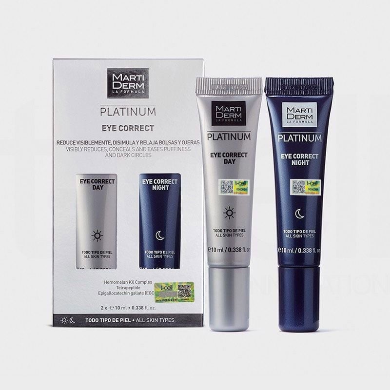 MARTIDERM PLATINUM EYE CORRECT day and night 2 x 10 ml