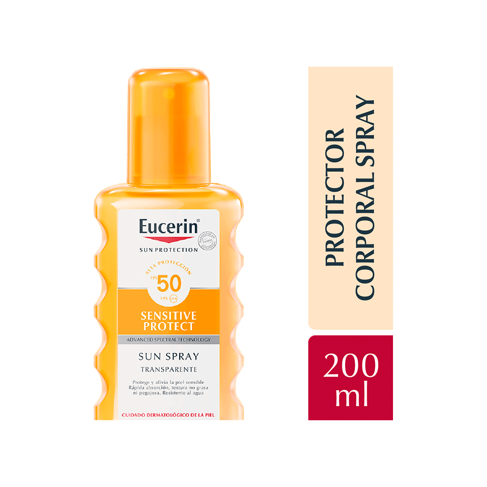 EUCERIN SUN PROTECTION oil dry touch transparent spray SPF50+ 200 ml