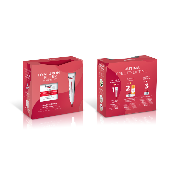 EUCERIN HYALURON FILLER + VOLUME-LIFT DAY CREAM FOR NORMAL TO COMBINATION SKIN, 2-PIECE SET