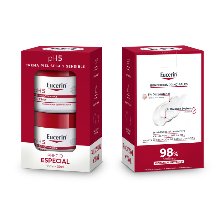EUCERIN PH5 sensitive skin cream pack 2 x 75 ml