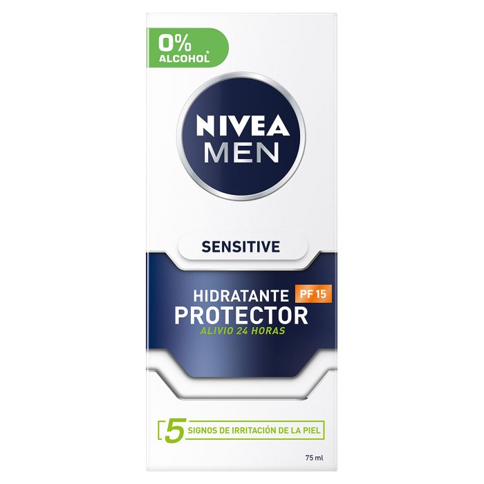 NIVEA MEN SENSITIVE moisturizing protector 0% alcohol SPF15 75 ml