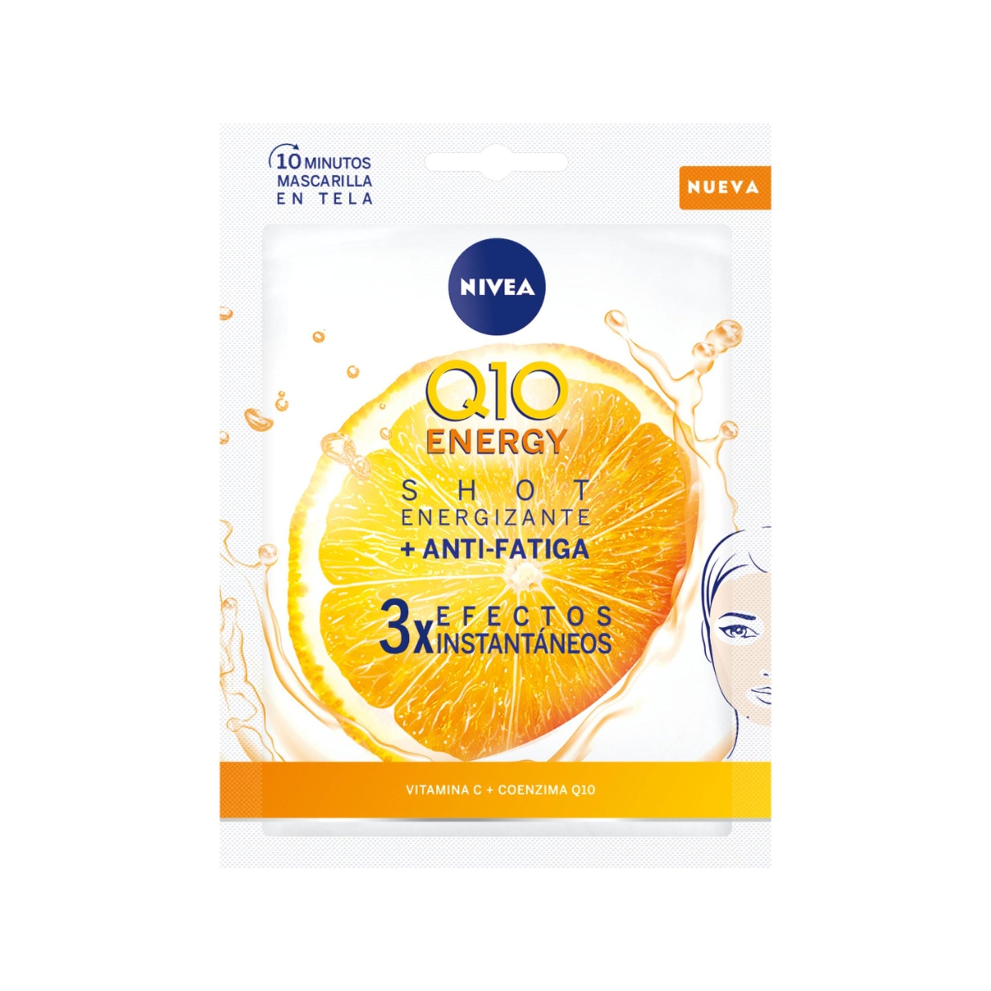 NIVEA Q10+ VITAMIN C anti-wrinkle+energizing facial mask 1 unit