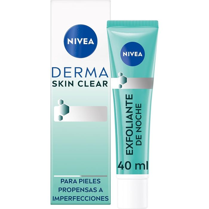 NIVEA DERMA SKIN CLEAR peeling exfoliante facial noche 40 ml