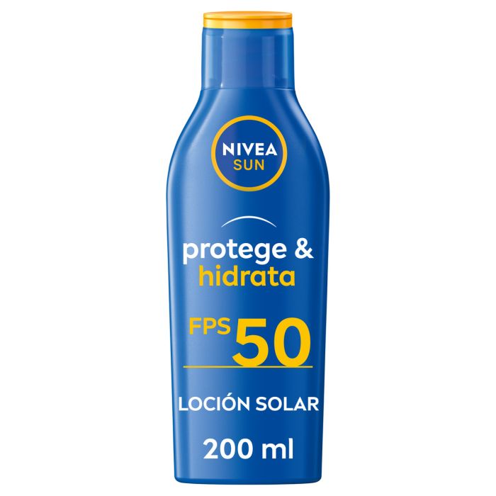 NIVEA SUN PROTECTS &amp; MOISTURIZES lotion SPF50+ 200 ml