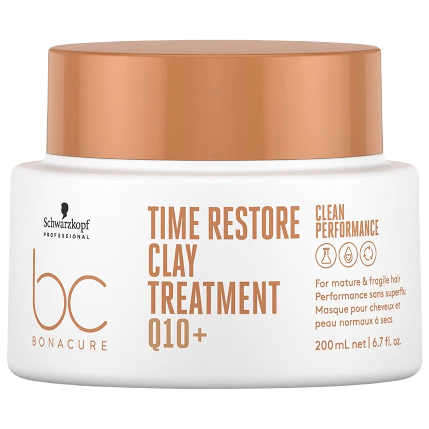 SCHWARZKOPF BC TIME RESTORE Q10+ clay treatment 200 ml