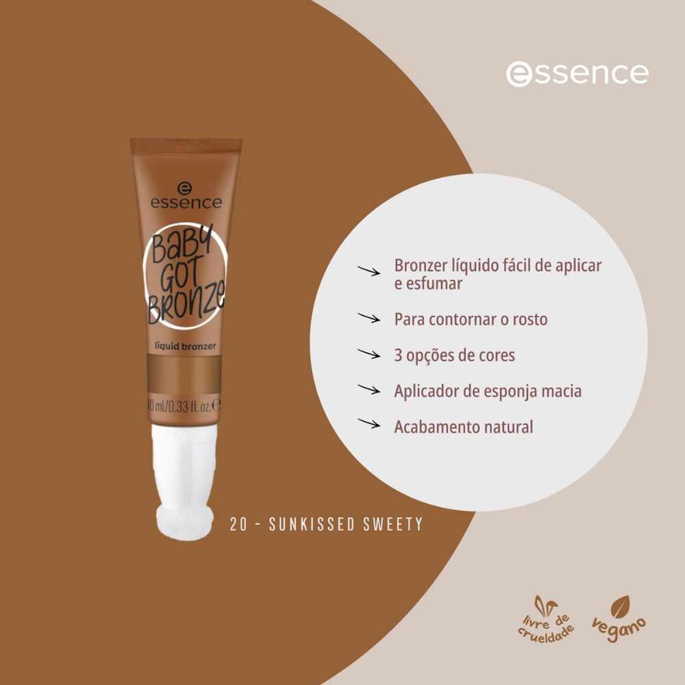 ESSENCE BABY GOT BRONZE Liquid Bronzer #20-Sunkissed Sweety 10 ml