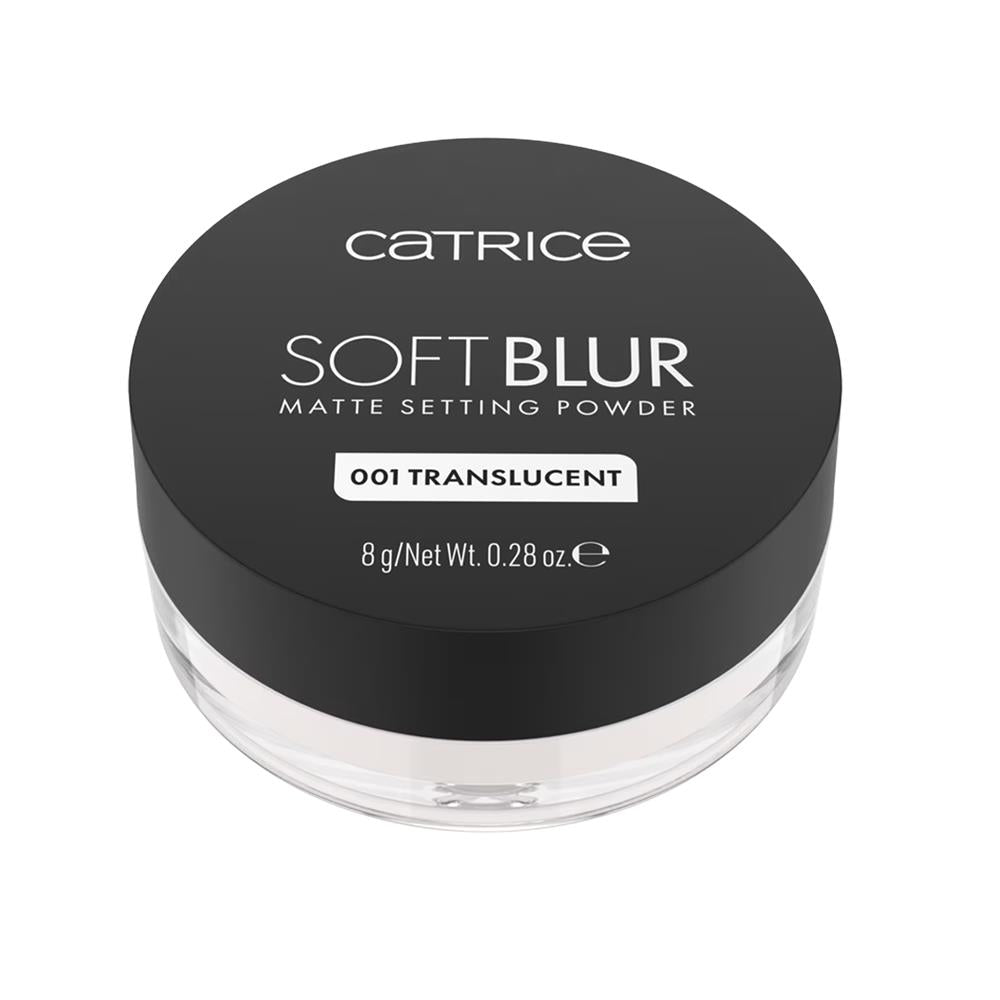 CATRICE SOFT BLUR mattifying setting powder #001-Translucent 8 gr