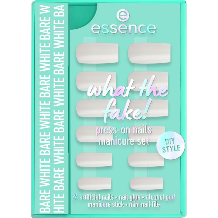 ESSENCE WHAT THE FAKE! False Nails Set #04 - Bare White 6 pcs