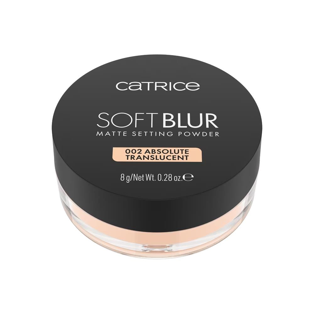 CATRICE SOFT BLUR mattifying setting powder #002-Absolute Translucent 8 gr