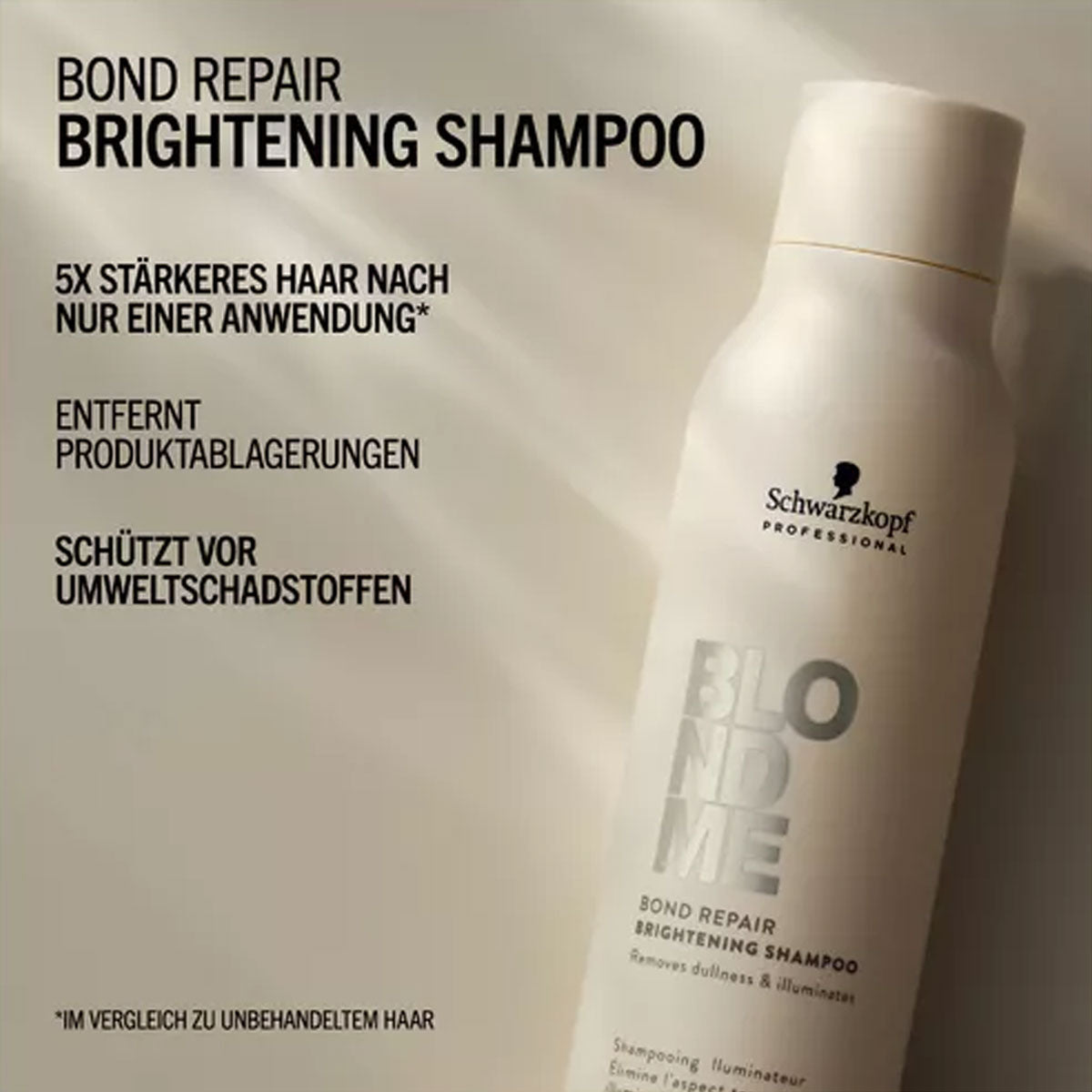 SCHWARZKOPF BLONDME BOND REPAIR champú iluminador 300 ml