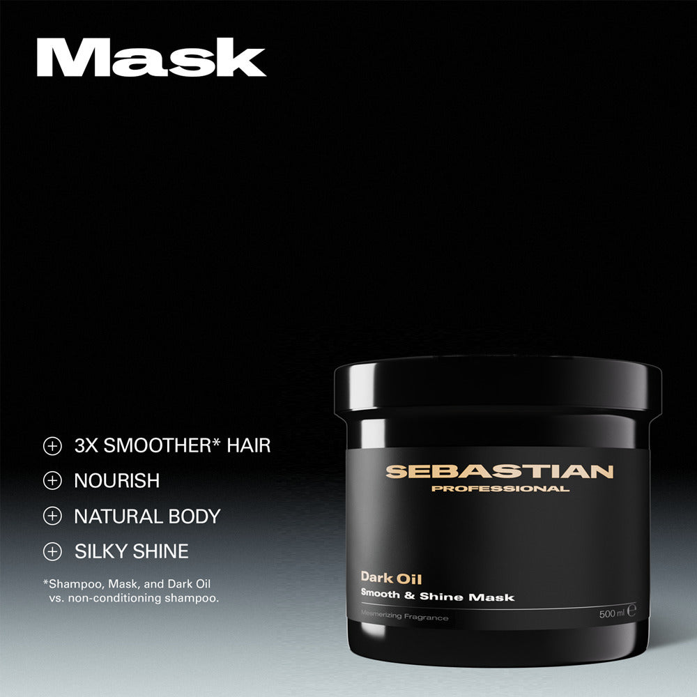 SEBASTIAN PROFESSIONALS DARK OIL Professional lightweight nourishing hair mask for silky, shiny hair 500 ml