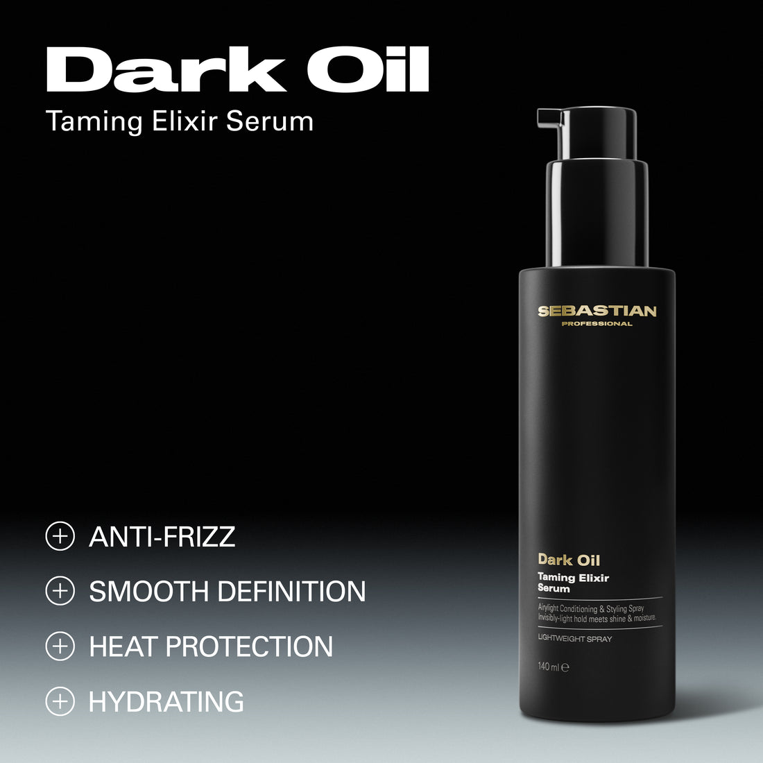 SEBASTIAN PROFESSIONALS DARK OIL taming elixir professional thermal protective serum 140 ml