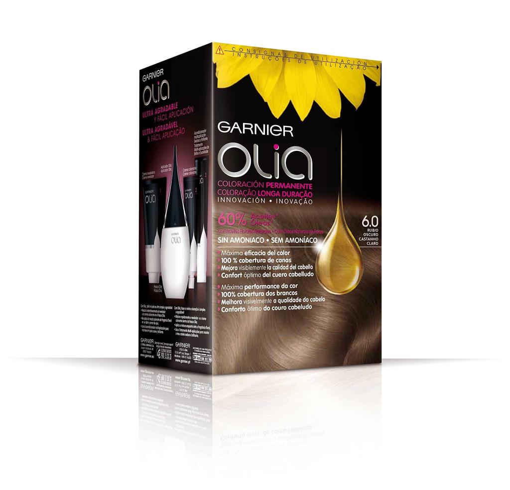 GARNIER OLIA coloración permanente sin amoniaco #6.0-rubio oscuro 1 u