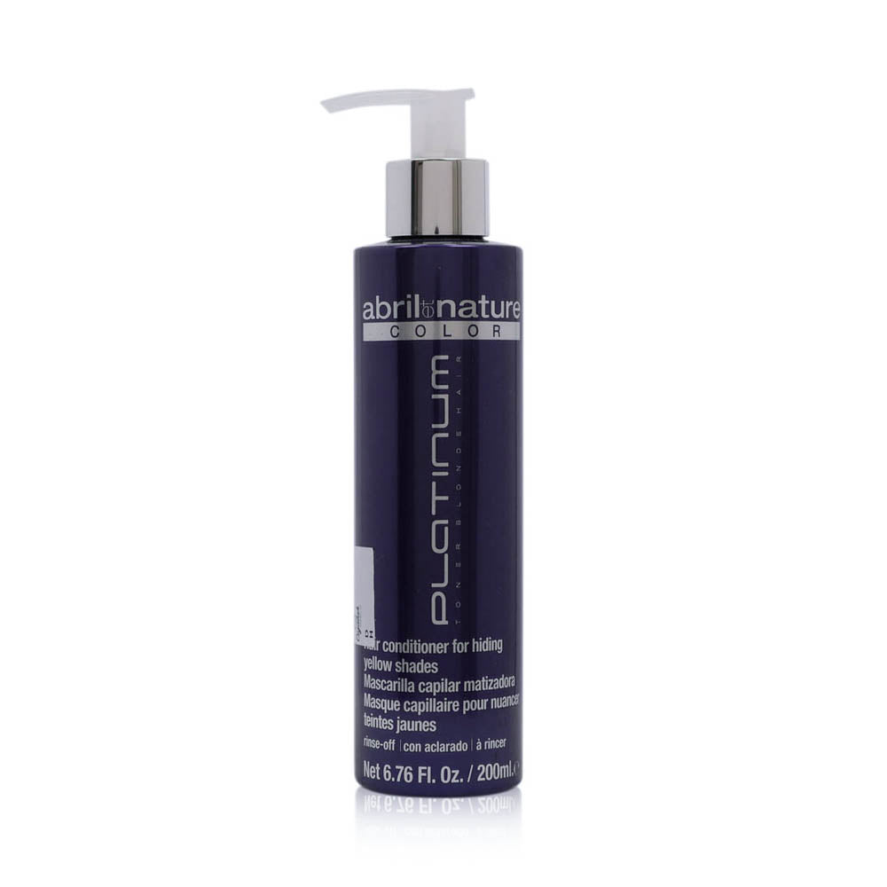 ABRIL ET NATURE COLOR platinum hair conditioner hiding yellow shades 200 ml