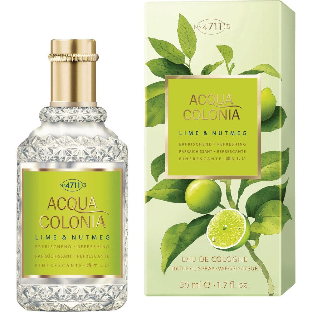 4711 ACQUA COLONIA Lime & Nutmeg eau de cologne splash & spray 50 ml