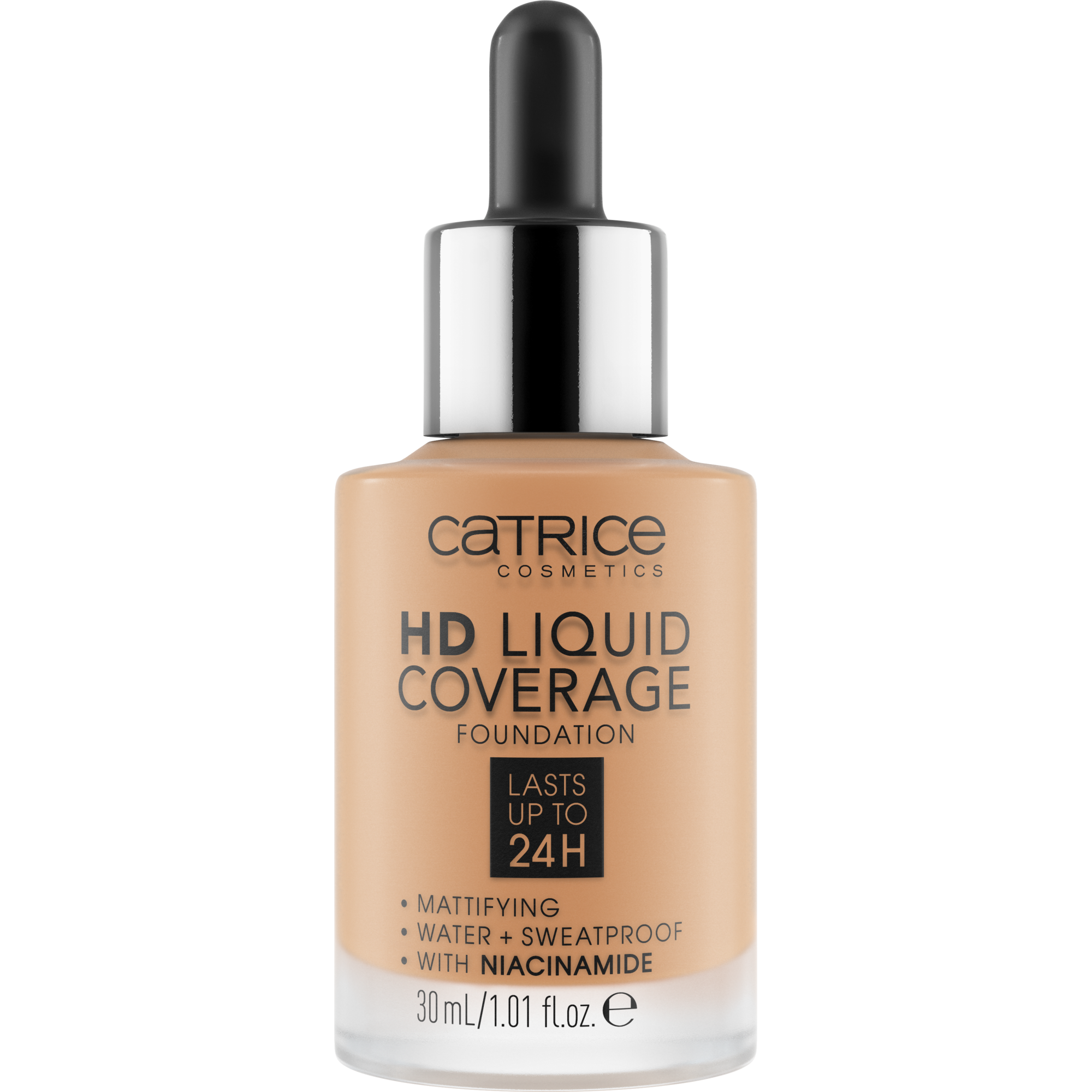 CATRICE HD LIQUID COVERAGE FOUNDATION lasts up to 24h #046-camel beige 30 ml