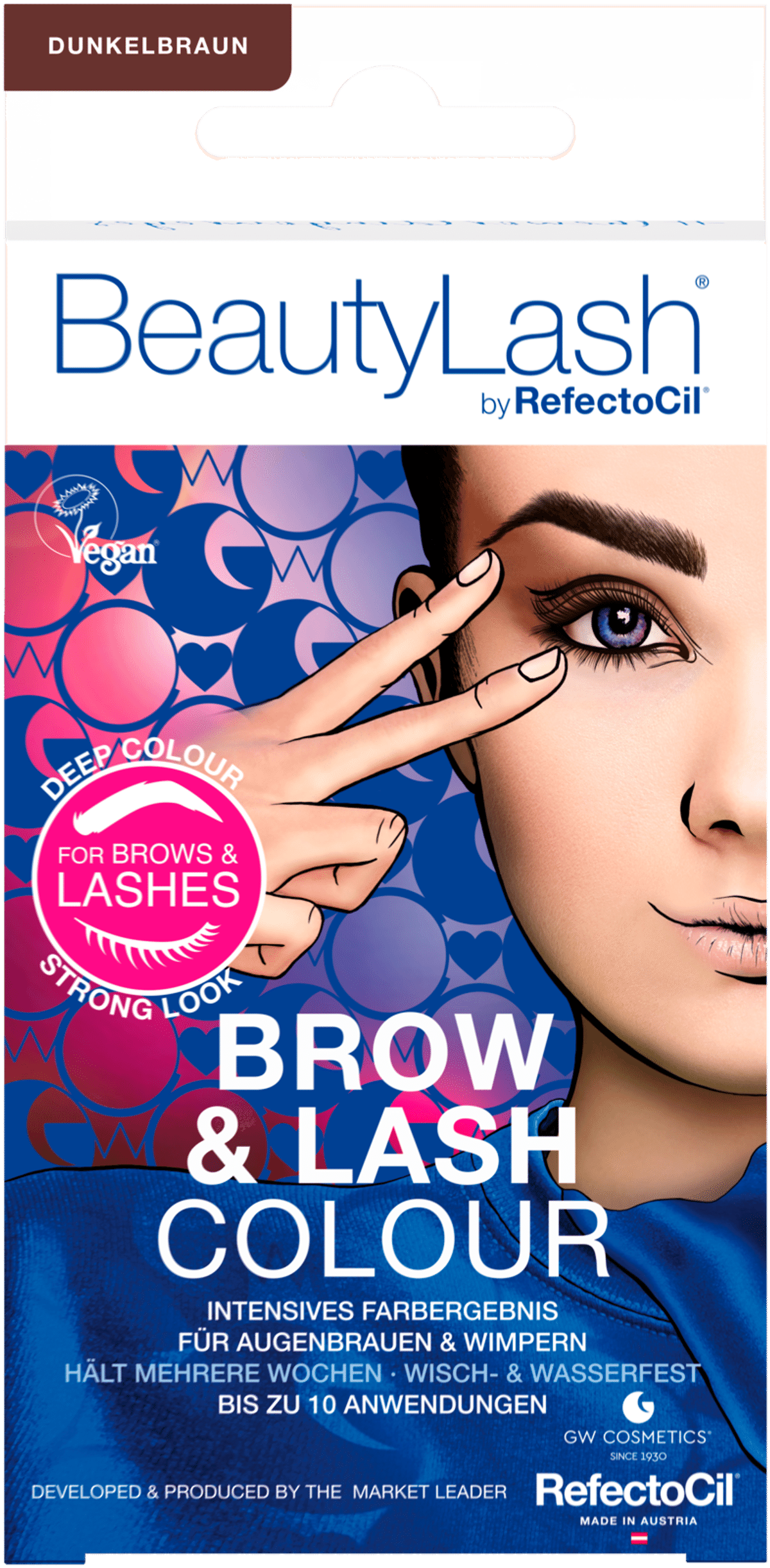 REFECTOCIL BEAUTYLASH BROW &amp; LASH COLOUR eyebrow and eyelash tint kit #Dark Brown 1 unit