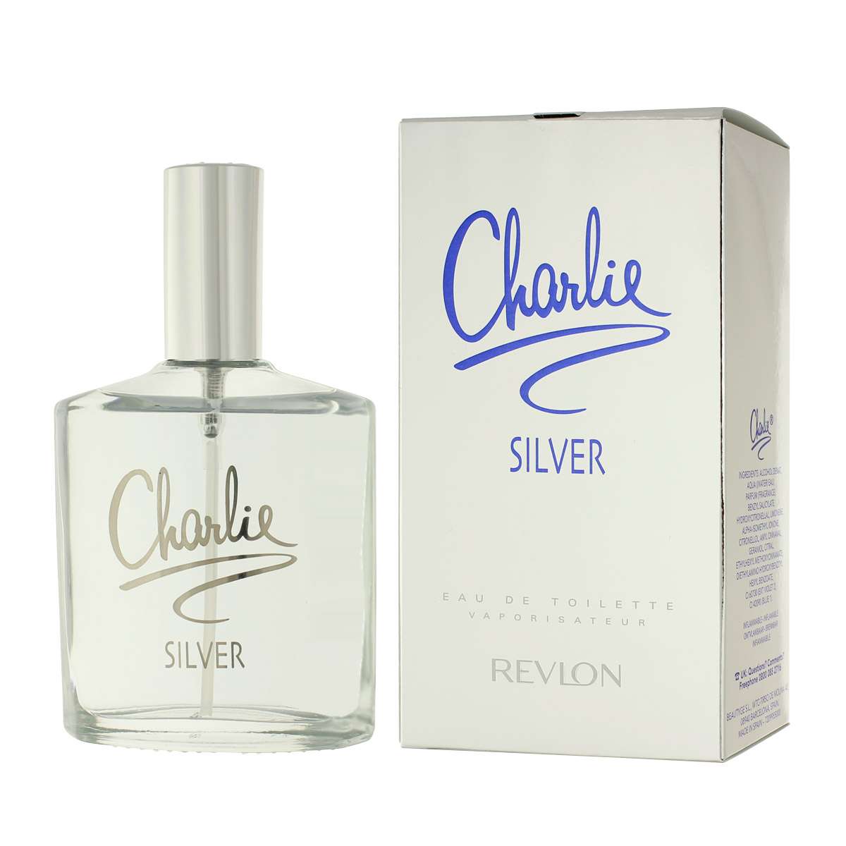 REVLON CHARLIE SILVER eau de toilette spray 100 ml