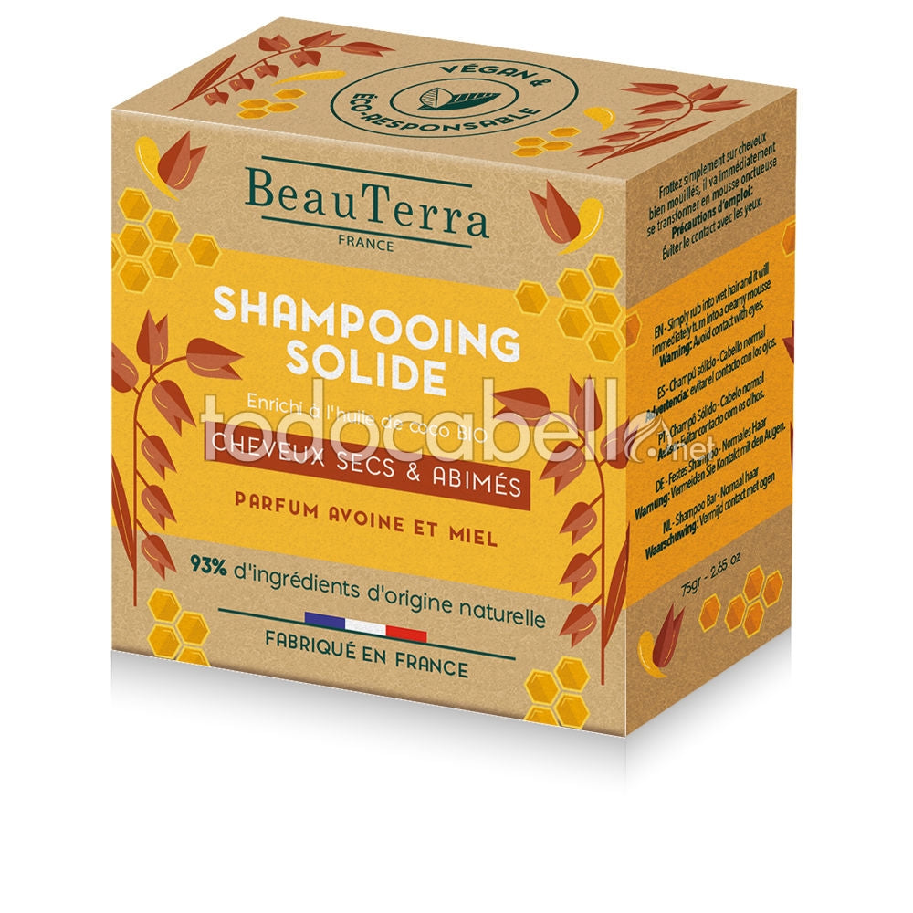 BEAUTERRA SOLIDE oatmeal and honey shampoo 75 gr