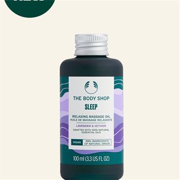 THE BODY SHOP SLEEP lavender &amp; vetiver massage oil 100 ml