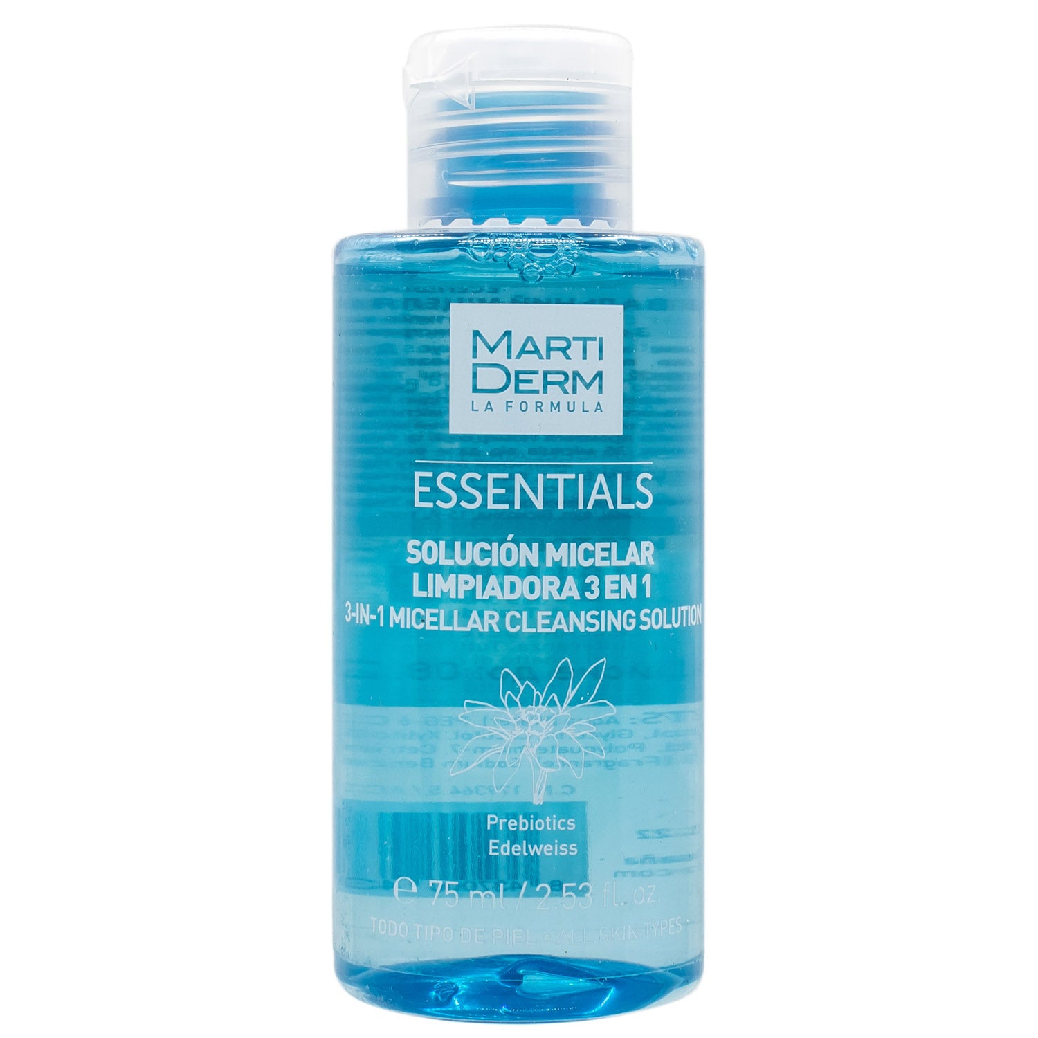 MARTIDERM ESSENTIALS 3 in 1 micellar cleansing solution 75 ml