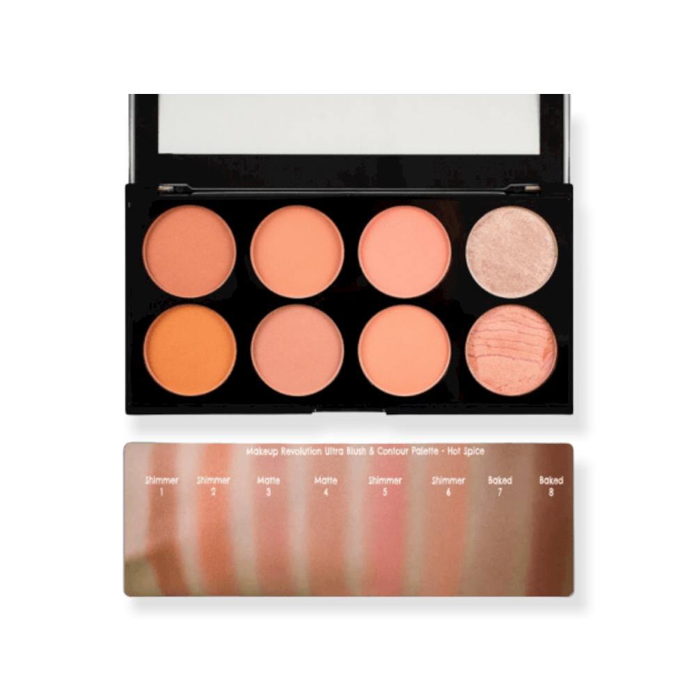 REVOLUTION MAKE UP ULTRA blush palette #hot spice