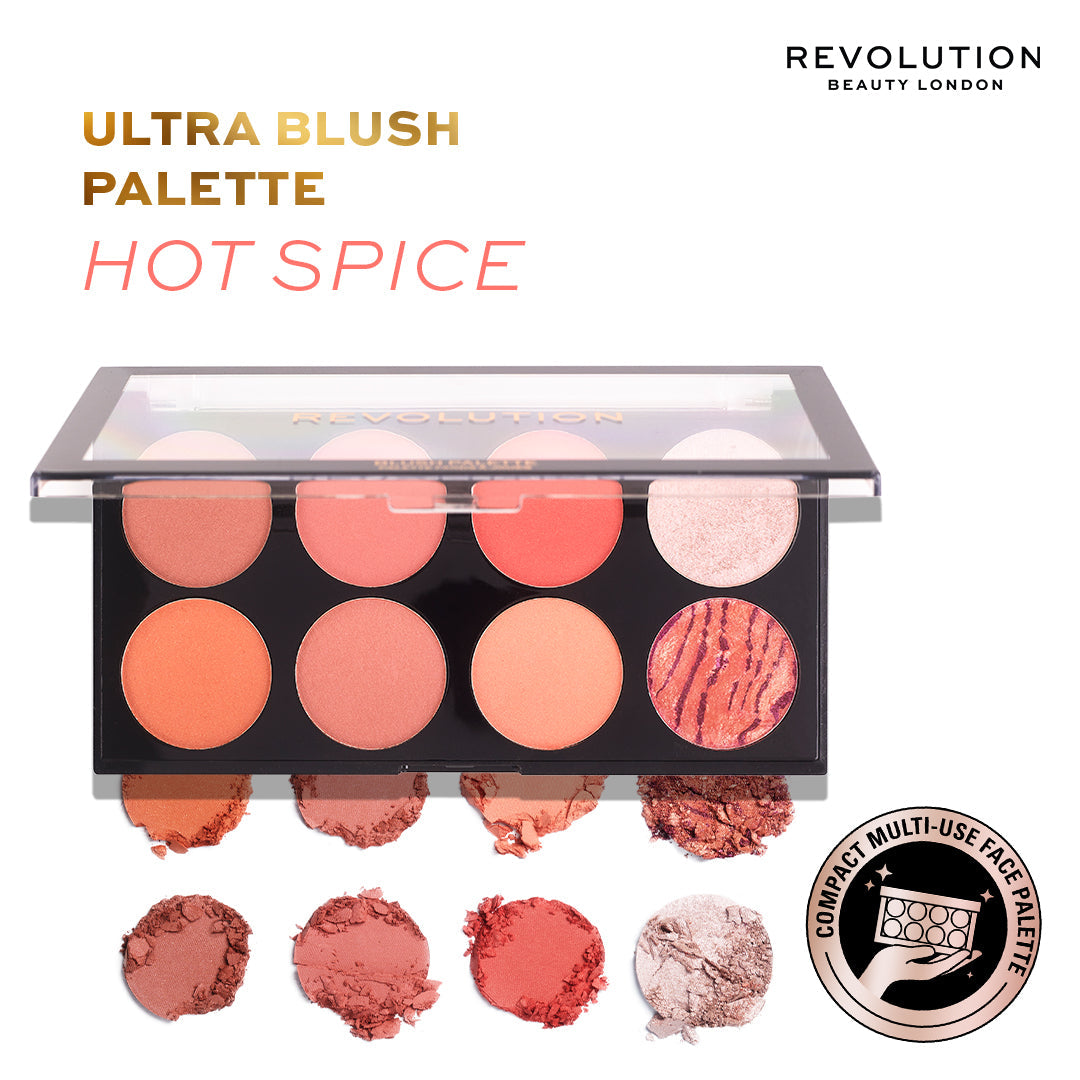 REVOLUTION MAKE UP ULTRA blush palette #hot spice