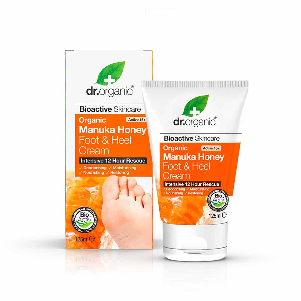 DR. ORGANIC MANUKA HONEY foot and heel cream 125 ml